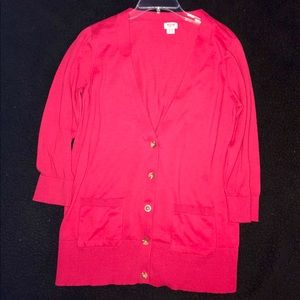 Classic Lightweight Red Cardigan